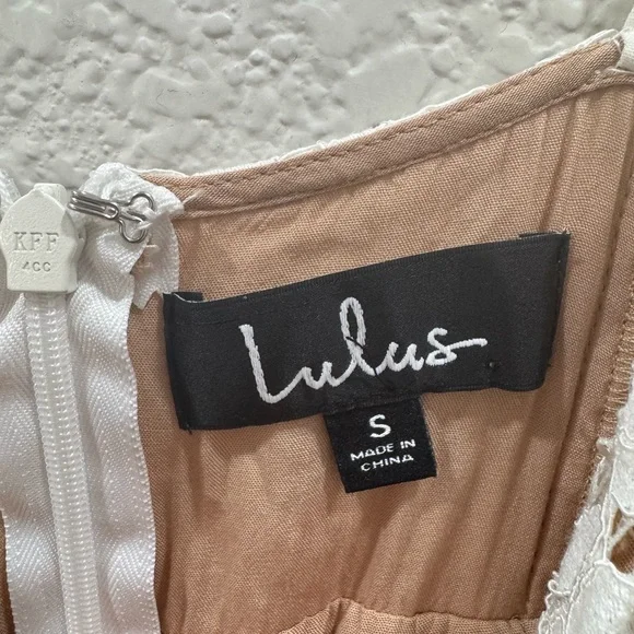 Lulu's White Lace Spaghetti-Strap Midi Dress - Picture 4 of 5